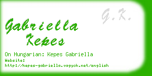 gabriella kepes business card